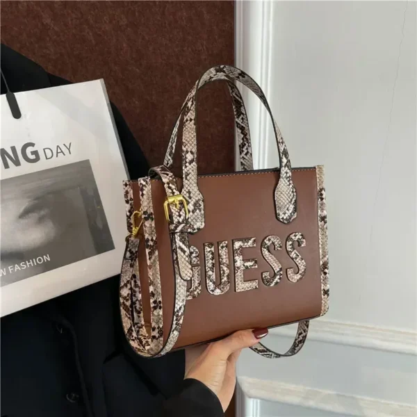 Chic Minimalist Messenger Bag for Women Vintage Leather Crossbody Handbag Luxury Tote Designer Purse Elegant Large Capacity - Image 4