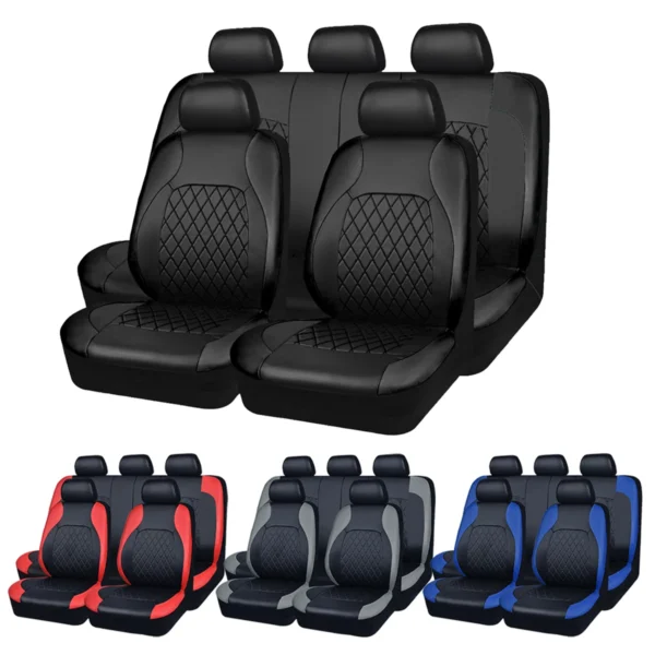 All Season Quited PU Leather Car Seat Cover Full Surrounded Seat Protector Waterproof Universal Fit Sedan Suv Pick-up Truck Seat - AliExpress