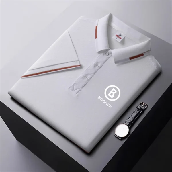 Summer high-end men's polo shirt quick-drying breathable casual fashion business sports short-sleeved POLO shirt men's clothing . - Image 5