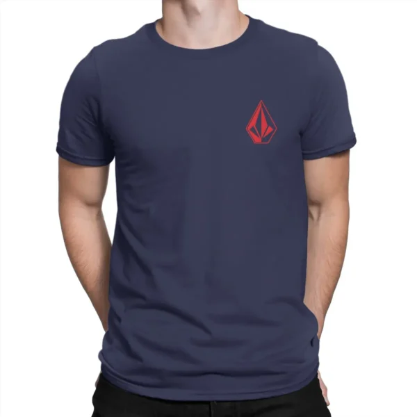 Best Red Triangle Men TShirt Volcom O Neck Tops 100% Cotton T Shirt Funny Top Quality Gift Idea - zinifashion 201768104 - Image 5