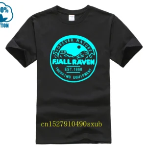 Fjall Forever Nature Badge Raven T-shirt Pop Trend Splicing Best Seller Tee .
