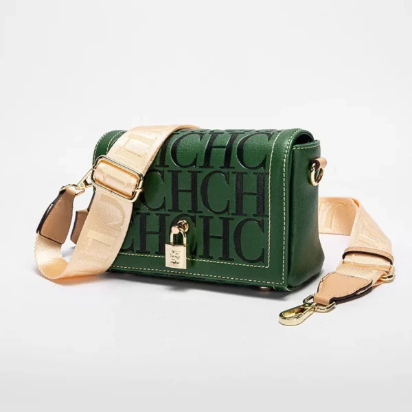 CH Fashion Design Model Metal Accessories Buckle Women's Shoulder Bag Luxury Brand 2024 Fashion Solid Colour Printed Head Bag - Image 5
