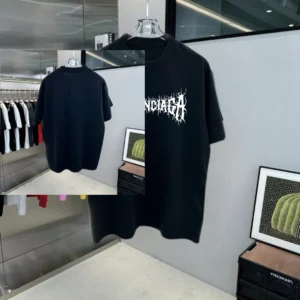 2025 Summer Luxury Brand Y2K Top T-shirt Pure Cotton Printing Simple Style Casual Business Large Size Men's and Women's T-shirt - zinifashion 18