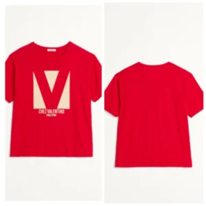 2025 Men's and Women's Youth 3D Print CHEZ VALENTINO Pattern Round Neck Short Sleeve Fashionable Casual Top. - zinifashion 1501