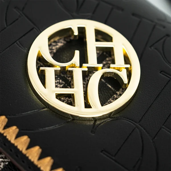 CH Solid Design Shoulder Bag Dark Letter Embossed Ladies Party Bag Exquisite Luxury Brand Fashion Design Handbag Classic - Image 5