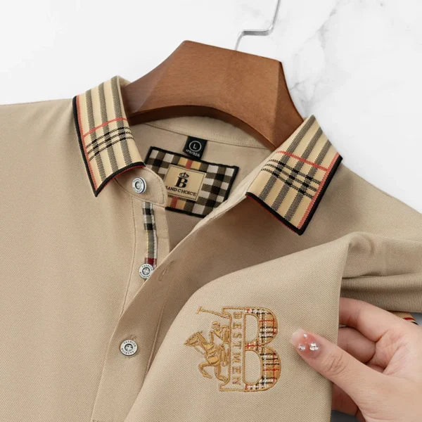 2025 new luxury men's short sleeved summer high-quality designer boutique brand embroidered polo shirt business casual T-shirt - zinifashion - Image 2
