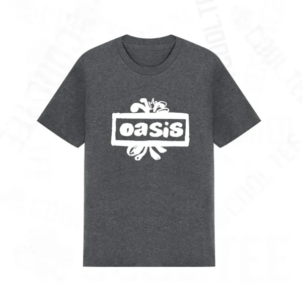 2025 Popular New Style Short-sleeved T-shirt Oasis Rock Band Around Loose with The Same Men and Women Comfortable. - Image 3