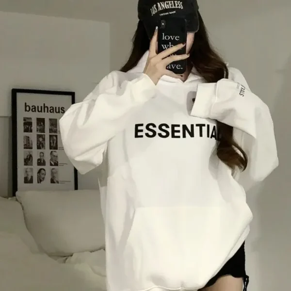 Trendy Heavyweight Hoodie Women's Loose White Lazy Style Jacket Autumn Winter New Arrival Street Fashion Female Top