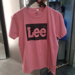 2024 International Brand LEE Printed Short sleeved T-shirt for Men, made of 100% pure cotton, round neck, loose fit, plus size - zinifashion 200000343