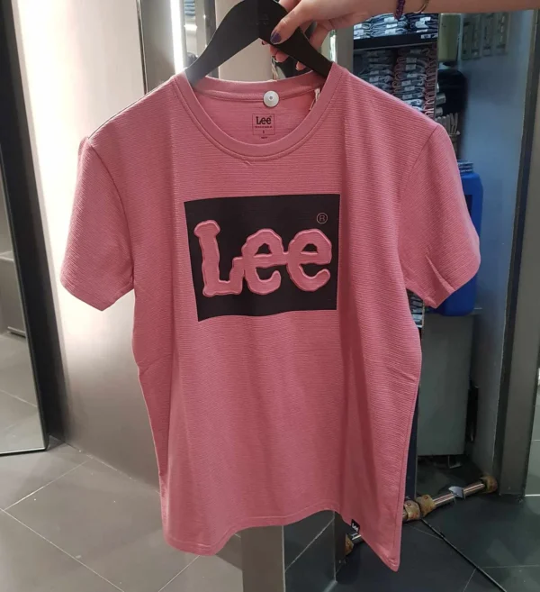 2024 International Brand LEE Printed Short sleeved T-shirt for Men, made of 100% pure cotton, round neck, loose fit, plus size - zinifashion 200000343