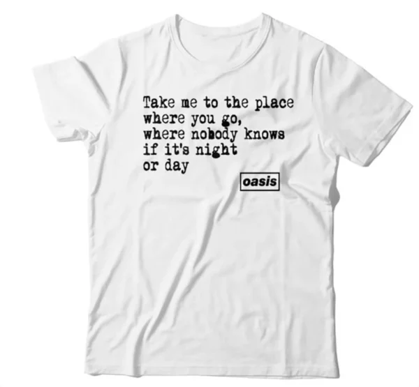 Summer New Oasis Band Rock Music Tide Brand Retro Casual Cotton Men's and Women's Casual Short-sleeved T-shirt - zinifashion 200000343 - Image 2