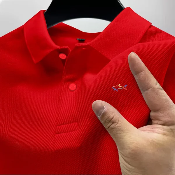 Summer 2024 Men's Golf Casual Polo Shirt Luxury Top High Quality Breathable Men's New Short Sleeve Polo Shirt Quick-drying - zinifashion 200000343 - Image 4