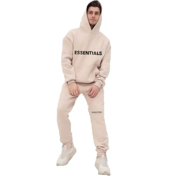 New Basic Style Hoodie Sweatshirt with Chest Sleeve Logo Heat Pressed Unisex Comfortable Soft Material Streetwear Fashion - Image 2