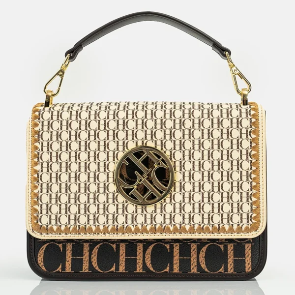 CH Solid Design Shoulder Bag Dark Letter Embossed Ladies Party Bag Exquisite Luxury Brand Fashion Design Handbag Classic - Image 4