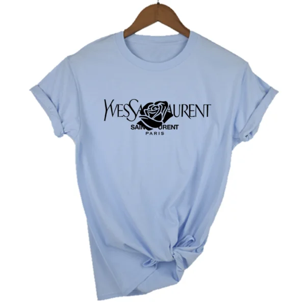Luxury brand Brand Fashion Alphabet Printed Crew Neck Clothing Short Sleeve T-Shirt Trend Women's Summer - Image 5