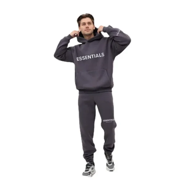 New Basic Style Hoodie Sweatshirt with Chest Sleeve Logo Heat Pressed Unisex Comfortable Soft Material Streetwear Fashion - Image 5