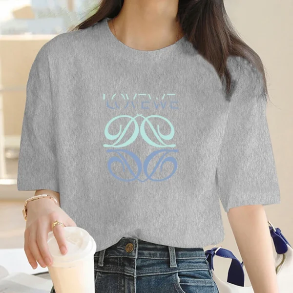 Women's High Quality T-shirt Fashion LOVE Printed Female Loose Short Sleeve Cotton Classic Style Shirts Summer Clothing. - Image 3