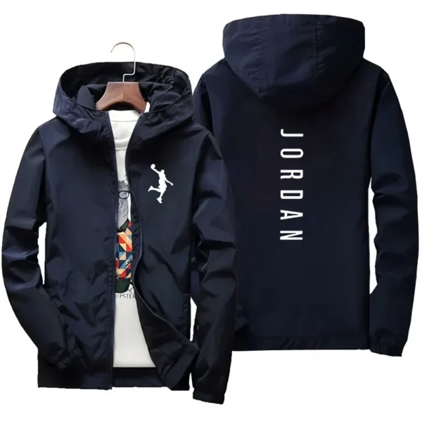 Men's casual hooded jacket 2025 spring and autumn new windproof waterproof outdoor fishing zipper jacket fashion men's clothing - zinifashion 200000343 - Image 5