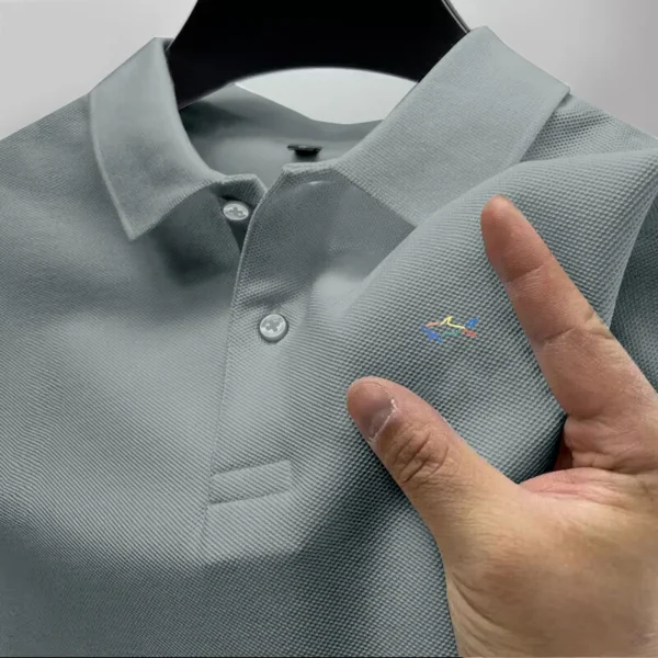 Summer 2024 Men's Golf Casual Polo Shirt Luxury Top High Quality Breathable Men's New Short Sleeve Polo Shirt Quick-drying - zinifashion 200000343 - Image 2