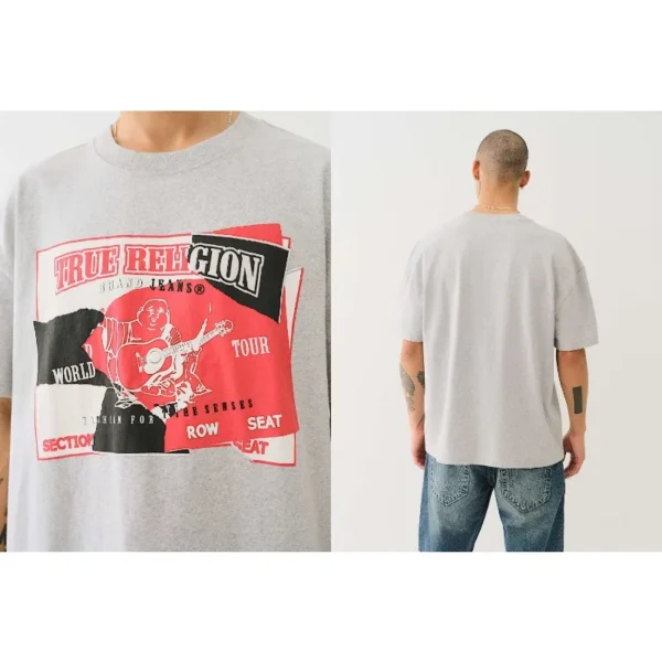 Printing Luxury Brands True Religion Style Rider T-shirt Top Clothing Vintage Print T Shirt Y2K in Tops Tees graphic t shirts - zinifashion 200000343 - Image 3