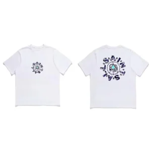 2025 New Summer ALL SAINTS T-shirt Men's and Women's Street Humorous Dress Classic Letter Logo Printed Short Sleeve Top - zinifashion 200000345
