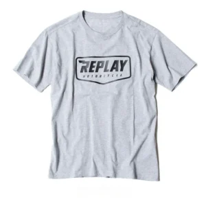 REPLAY Replay T-shirt Logo Motorcycle Wear Summer Luxury Brand Cotton Men's and Women's T-shirt Motorcycle Short Sleeve.