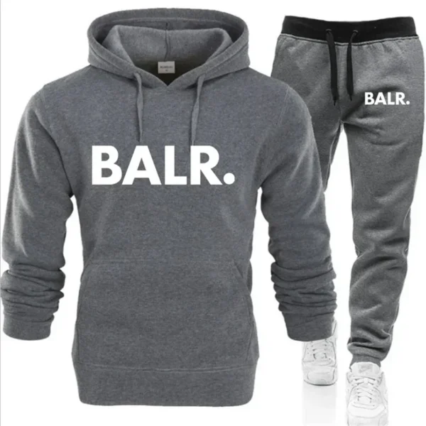 2024New Autumn Winter Hoodies+Pants Two Piece Set Printing Men Womens Hoodies Tracksuits Jogger Pants thick Warm Clothes Men - zinifashion 200000343