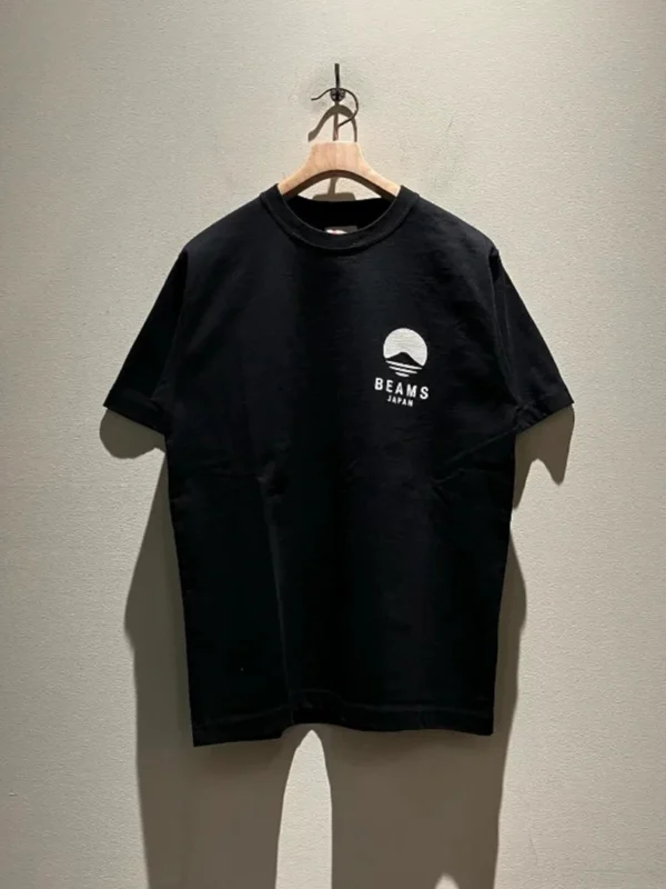 BEAMS JAPAN KYOTO PRINT T-SHIRTS Mt. Fuji 25SS Short-sleeved T-shirt with Small Red Rope Sevenfold Short Sleeve Tee Shirt - Image 3