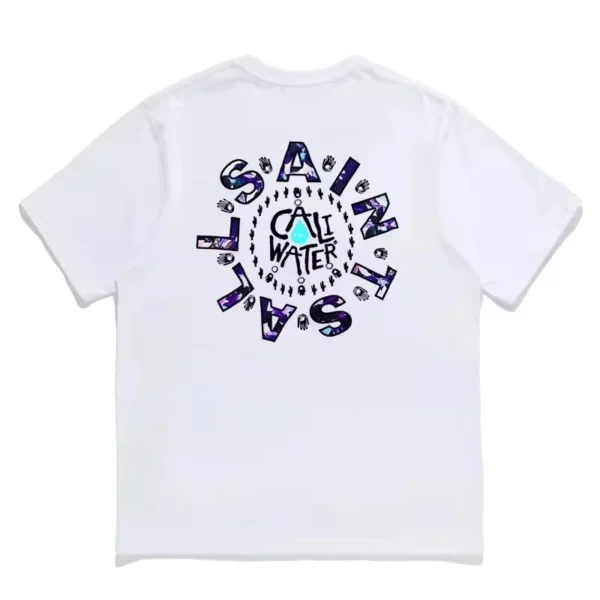 2025 New Summer ALL SAINTS T-shirt Men's and Women's Street Humorous Dress Classic Letter Logo Printed Short Sleeve Top - zinifashion 200000345 - Image 2