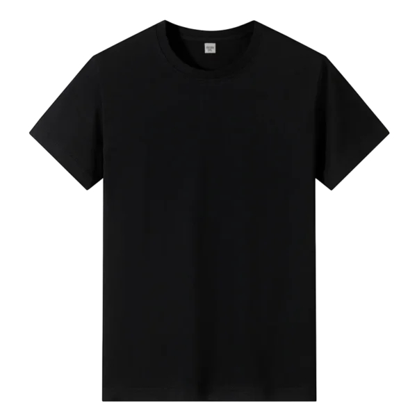 Summercottonshort sleeved T-shirtwithsmall picture,etter printroundneck heavyweightmen's printloosecasualtrendybrandtopversatile - zinifashion 200000343 - Image 4