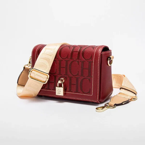 CH Fashion Design Model Metal Accessories Buckle Women's Shoulder Bag Luxury Brand 2024 Fashion Solid Colour Printed Head Bag - Image 3