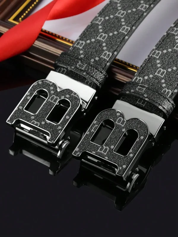Men's automatic buckle, letter B buckle design, business and leisure style, Valentine's Day, Father's Day, friendship gift. - zinifashion 200000297 - Image 5