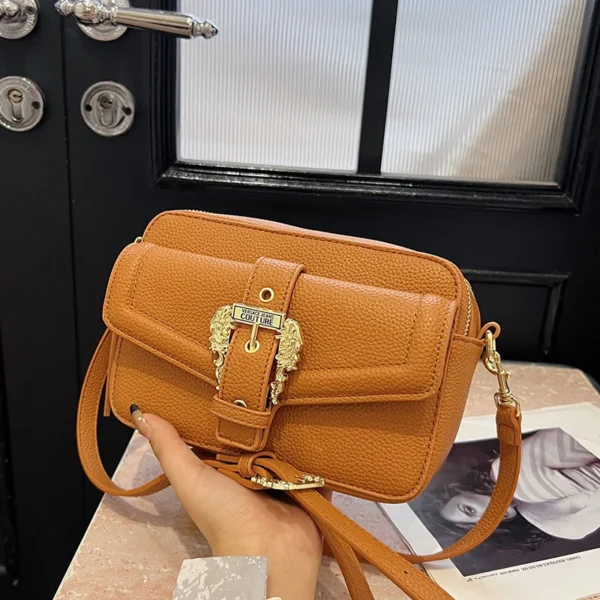 2025 New! Women's Premium - Texture Retro Small Square Bag. Trendy Fashion Simple Shoulder Messenger & Handbag, Durable Material .