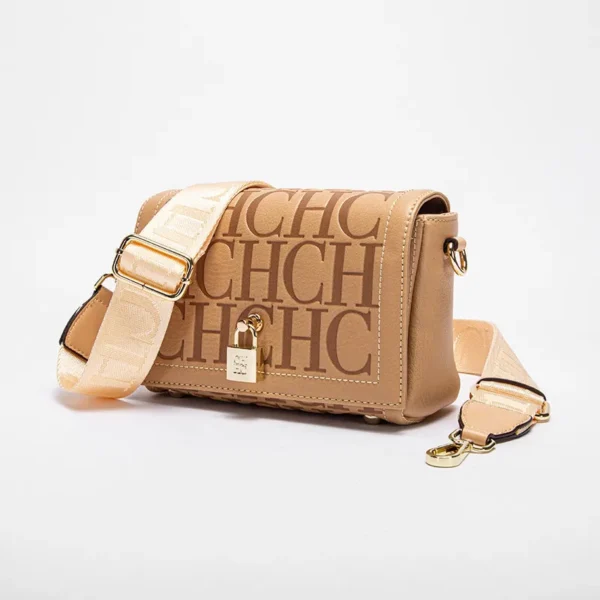 CH Fashion Design Model Metal Accessories Buckle Women's Shoulder Bag Luxury Brand 2024 Fashion Solid Colour Printed Head Bag - Image 4