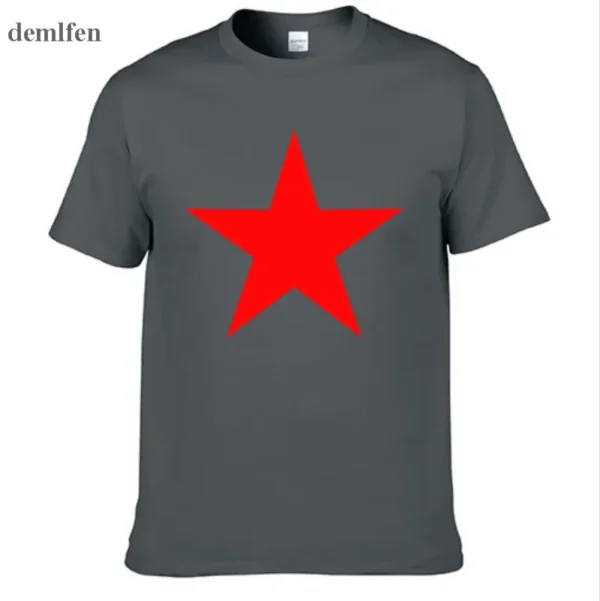 Fashion Brand Red Star T Shirt Mens Novetly Funny Short Sleeve T-shirt Tops 3D Print Fitness O Neck T Shirts - zinifashion 200000343 - Image 3