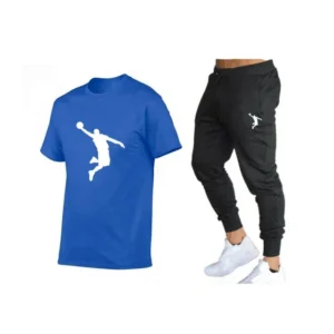 2025Hot-Selling Summer T-Shirt Pants Set Casual Brand Fitness Jogger Pants T Shirts Hip hop Fashicon Men'sTracksuit - AliExpress 200000343 - Color : 13 - Size : L