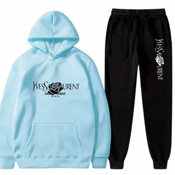 2025 Men's Casual Sports Suit with Hoodie and Sweatpants for Autumn and Winter Outdoor Sports Fashion Men's Clothing. - Image 6