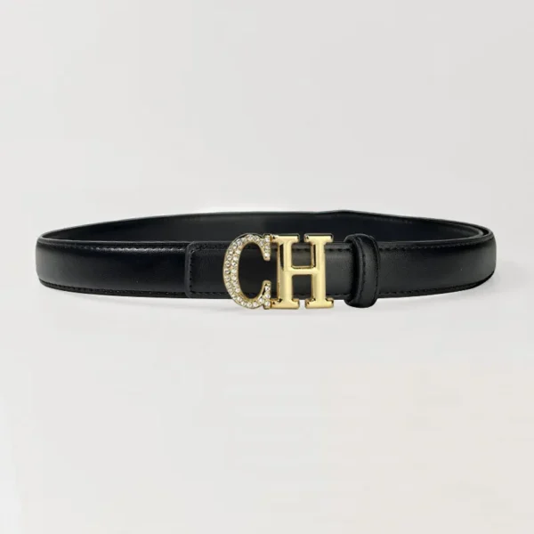 2025 women's genuine leather belt smooth buckle men's/women's fashionable casual business style belt suitable for jeans Y2K belt - zinifashion 200000297 - Image 4