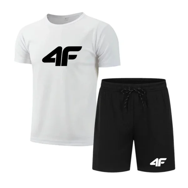 Summer Popular Men's T-shirt+shorts Suit Men Sports Suit Printing Casual Fashion Short-sleeved T-shirt Set Men Joggers Suit Set . - Image 2