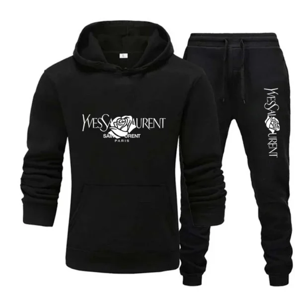 2025 Men's Casual Sports Suit with Hoodie and Sweatpants for Autumn and Winter Outdoor Sports Fashion Men's Clothing.