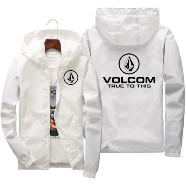 Men's VOLCOM spring autumn Outdoor High Quality Men's Sunscreen Jacket Sports Mountain Hooded Windproof Fashion Casual Jacket - zinifashion 200000343 - Image 4
