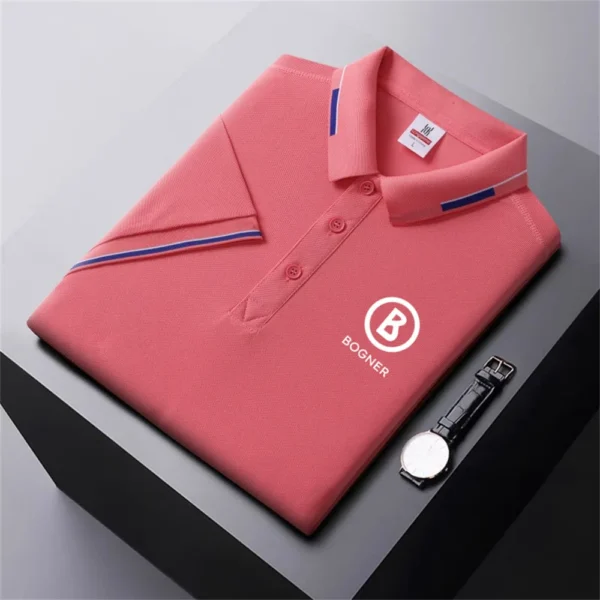 Summer high-end men's polo shirt quick-drying breathable casual fashion business sports short-sleeved POLO shirt men's clothing . - Image 4