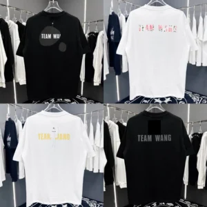 2025 Exclusive Quality Series New Wang Jiaer Same Bubble Pick Classic Male and Female Couples Short Sleeves T Shirt .