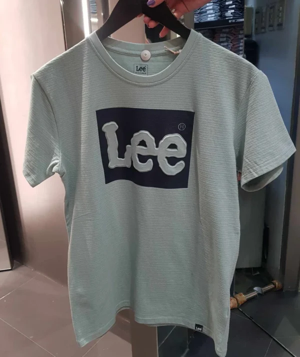 2024 International Brand LEE Printed Short sleeved T-shirt for Men, made of 100% pure cotton, round neck, loose fit, plus size - zinifashion 200000343 - Image 5