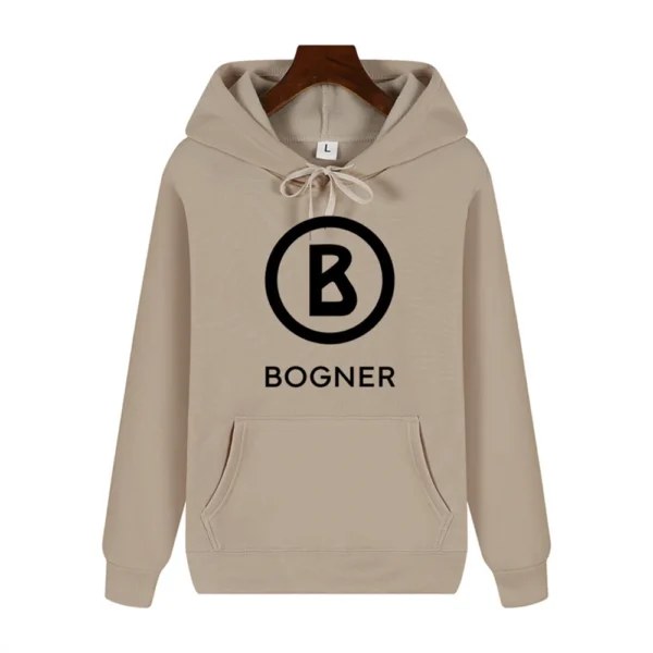 Autumn and winter comfortable soft plus fleece simple letter printed men's high quality casual fashion warm street hoodie . - Image 2