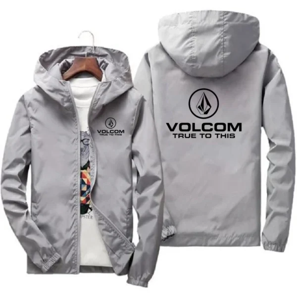Men's VOLCOM spring autumn Outdoor High Quality Men's Sunscreen Jacket Sports Mountain Hooded Windproof Fashion Casual Jacket - Image 5