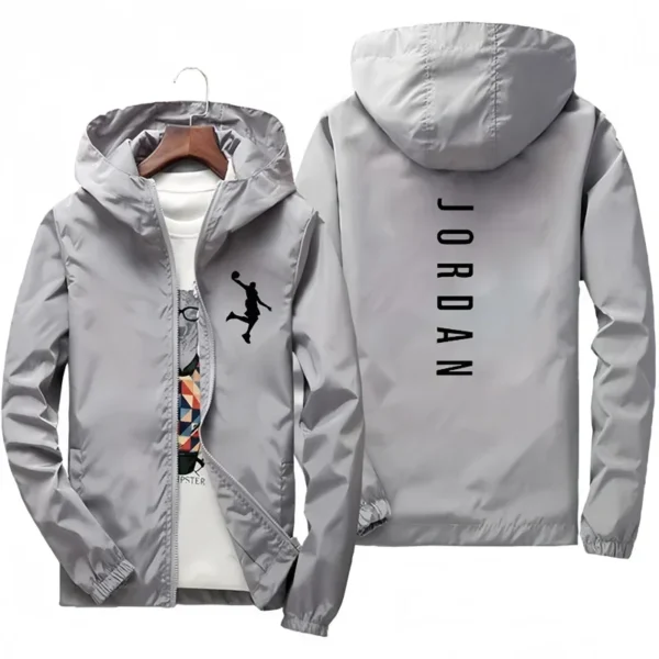Men's casual hooded jacket 2025 spring and autumn new windproof waterproof outdoor fishing zipper jacket fashion men's clothing - zinifashion 200000343 - Image 3