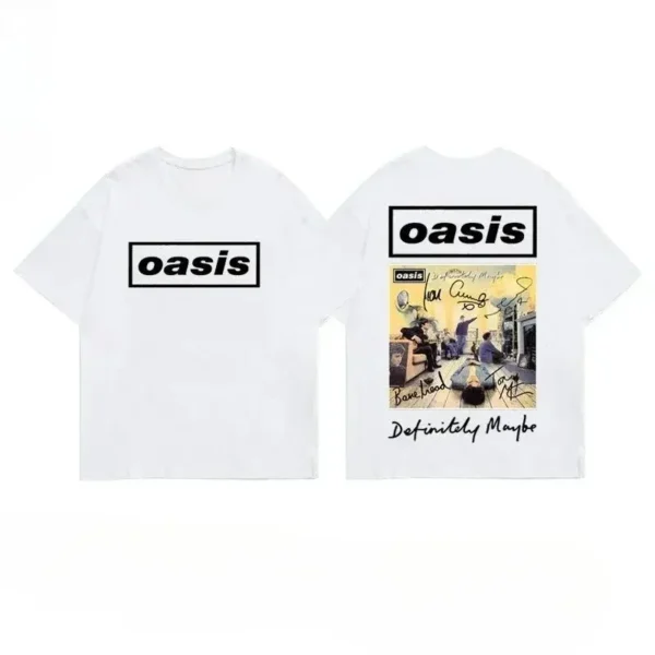 2025 Oasis T-shirts for Men New in Tops and T-shirts Vintage Clothing Women's Oversize T-shirt Men's Cotton Y2k Funny - zinifashion 201768104 - Image 4