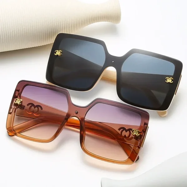 New Fashion Square Sunglasses For Woman 2025 Vintage Metal Frame Polygonal Sun Glasses Women Luxury Designer Shades Eyewear - zinifashion 201355758 - Image 2