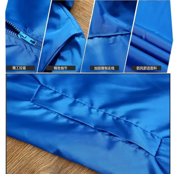 2025 new sports jacket with casual and trendy fabric, comfortable, lightweight, cool, hat wearing, zipper cycling wear - zinifashion 200000343 - Image 2